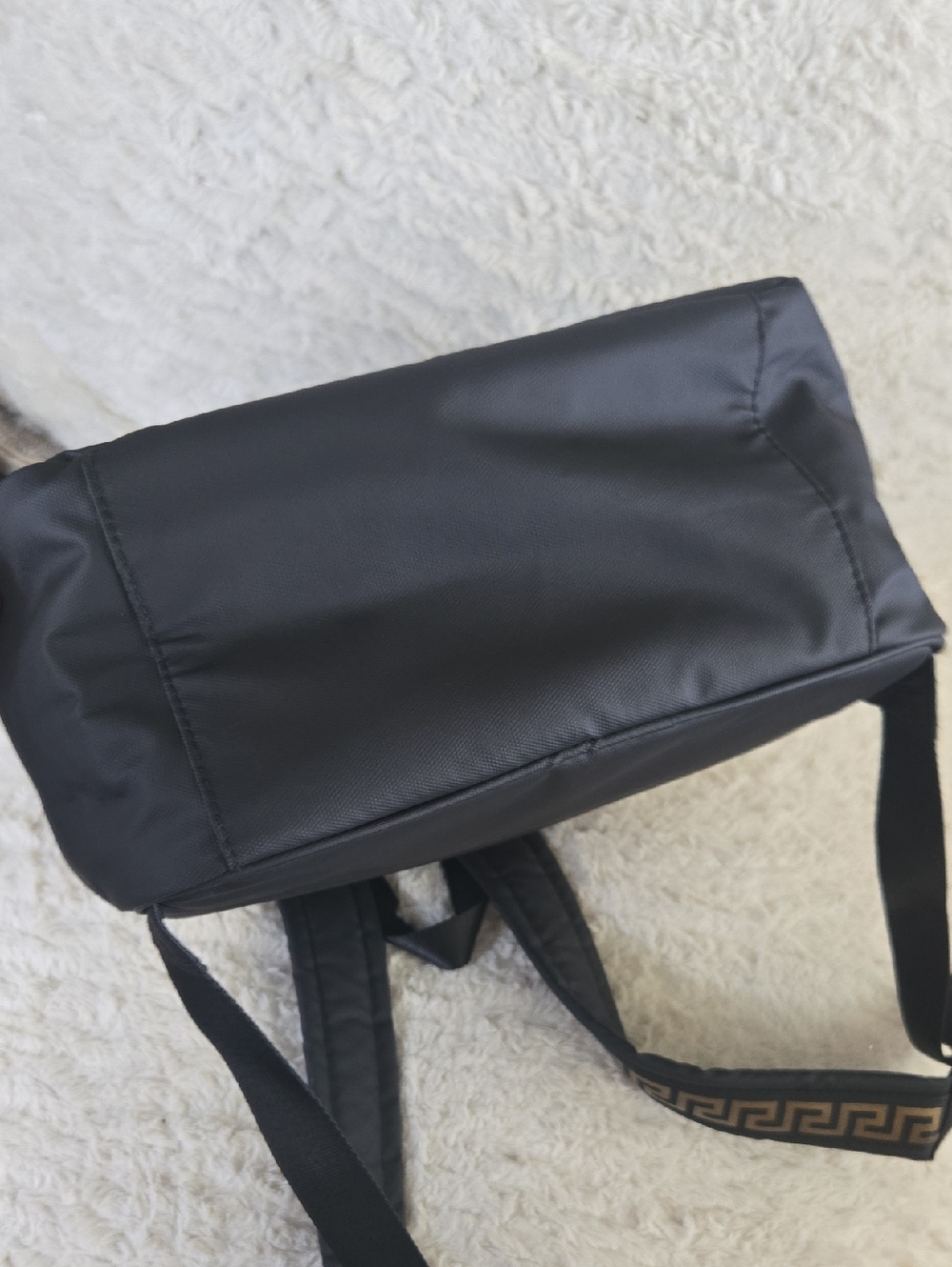 Versace Parfums Black Backpack with Gold Medusa Logo - Picture 5 of 7